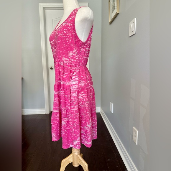 BAYO Pink Sleeveless Fit and Flare Jersey Dress - Large - Picture 3 of 7